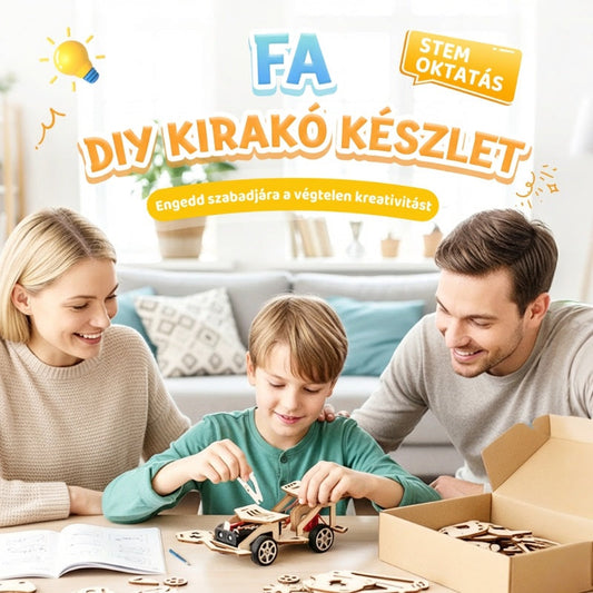 🚀 DIY Fa Építő STEM Készlet – Alkosson, Tanuljon és Játsszon! 🏗️🧠