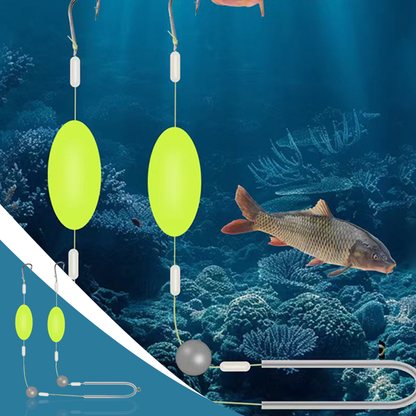 🎣⚡ Double-Hook Reverse Bottom Rig! A továbbfejlesztett változat 50%-kal növeli a horogkötési arányt - mondj búcsút a fennakadásoknak! 🎣