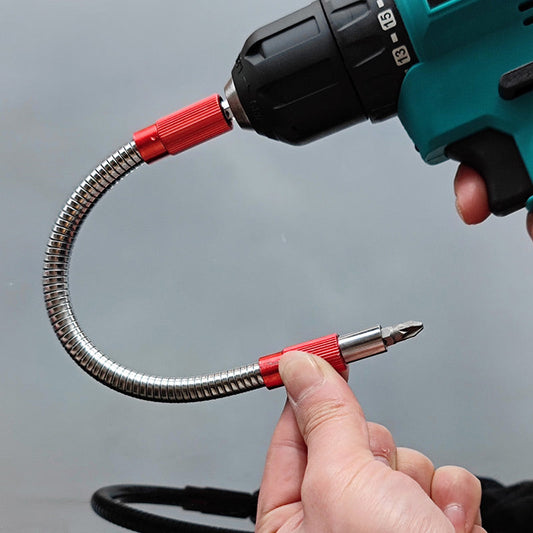 🔧✨ Flexibilis Fém Bit Holder: 360° Hajlítható + Erős Mágnes + Univerzális 1/4" Fit! 🛠️