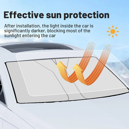 ☀️ Összecsukható Autószélvédő Napellenző – Hőszigetelés és UV-védelem! 🚗