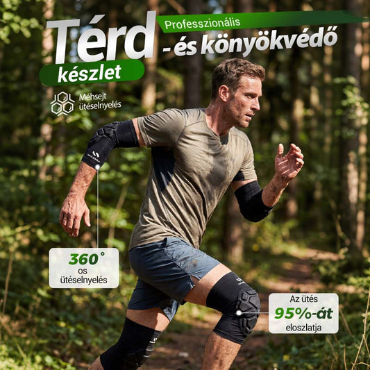 💪✨ Nagy teljesítményű térdvédő szett | Csúszásgátló, lélegző, ízületi támogatás 🏀🏃‍♂️