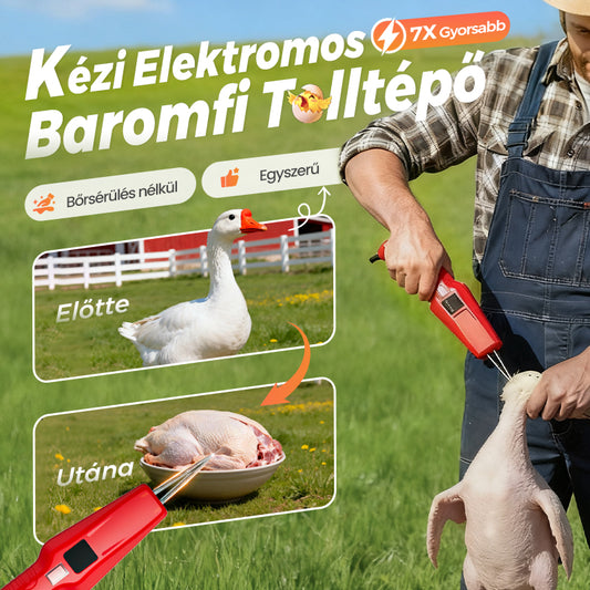 🔥🐓Elektromos baromfi tolltépő gép – Egyszerű tolltépés, idő- és energiamegtakarítás!🦆