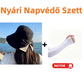 👒 Széles Karimájú, Masnis Napkalap: UV-Védelem és Stílus – Raktáron! ☀️