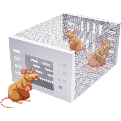 🐭 Automatikus Egyirányú Egércsapda: Nagy Érzékenység és Folyamatos Fogás – Raktáron! 🏡