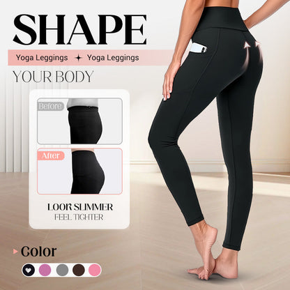 🌸🍑 Magas Derékú Fitnesz Nadrág: Feneket Formáló és Hasat Karcsúsító Hatás! ✨