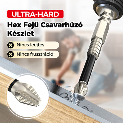 🔥🛠️ Hex Fejű Csavarhúzó Készlet ⚙️💎
