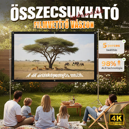 🎬 Összecsukható tükröződésmentes képernyő