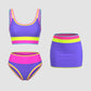 🏖️ Tavaszi újdonság: Színpompás Bikini – Színblokkos és Patchwork