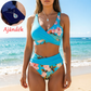 🌸 Magas Dereki Virágmintás Bikini: Hangsúlyozd az Alakod – Raktáron! 👙