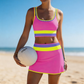 🏖️ Tavaszi újdonság: Színpompás Bikini – Színblokkos és Patchwork