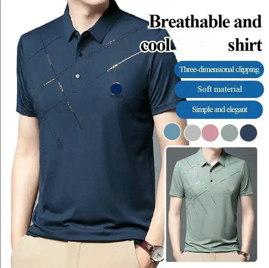 👕2025⏳Férfi Ice Silk Stretch ing, hűvös és kényelmes