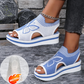 👡🏖️ Női Vastag Talpú Strandpapucs: Kifogástalan Kényelem és Nyitott Orrú Dizájn! 🛍️