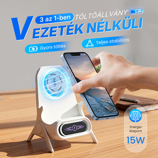 💥 Korlátozott akció 50% kedvezmény 📱 Többfunkciós vezeték nélküli gyors töltő telefonállvány