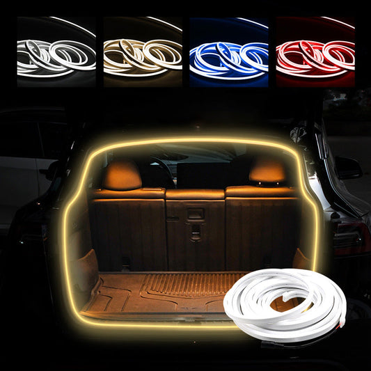 ✨🚗 Dekoratív Autó Fénycsík: 12V LED, 5 Méter, Vízálló és Ragasztós! 🌈