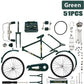 💥Népszerű termék🚴 1:10 méretarányú miniatűr DIY vintage kerékpár modell dísz