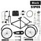 💥Népszerű termék🚴 1:10 méretarányú miniatűr DIY vintage kerékpár modell dísz