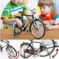 💥Népszerű termék🚴 1:10 méretarányú miniatűr DIY vintage kerékpár modell dísz