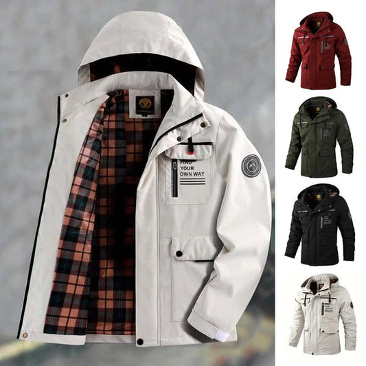 【M-4XL】Divatos, vízálló és szélálló pamut kabát