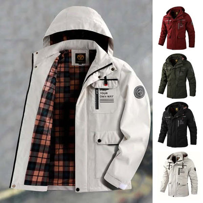 【M-4XL】Divatos, vízálló és szélálló pamut kabát