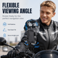 Motorcycle Phone Mount with Mini Helmet Sun Visor Shield