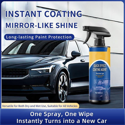 💎✨ Legkelendőbb 3 az 1‑ben gyors autóbevonó spray – 🚗 víz nélküli mosás, nanovédelem, hidrofób, tartós fény, többfelületű használat 🛡️