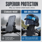 Motorcycle Phone Mount with Mini Helmet Sun Visor Shield