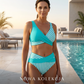 👙 S-3XL Színblokkos Bikini: Stílusos és Alakformáló Két Részes Fürdőruha 🌊 – Raktáron & Utánvétes 📦🚚