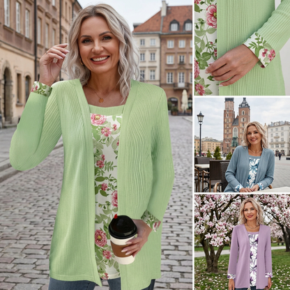 Női alkalmi divatos patchwork felső