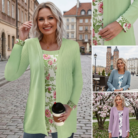 Női alkalmi divatos patchwork felső