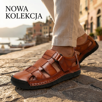 👟 Férfi Zárt Orrú Strandpapucs: Légáteresztő Kényelem és Ütközésvédelem – Raktáron! 🏖️
