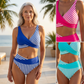 👙 S-3XL Színblokkos Bikini: Stílusos és Alakformáló Két Részes Fürdőruha 🌊 – Raktáron & Utánvétes 📦🚚