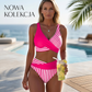👙 S-3XL Színblokkos Bikini: Stílusos és Alakformáló Két Részes Fürdőruha 🌊 – Raktáron & Utánvétes 📦🚚