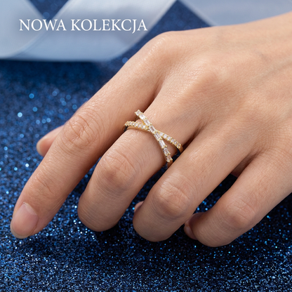 💍 Stílusos Kétrétegű Gyűrű: Állítható Keresztpántos Dizájn – Elegancia és Kényelem Egyben! ✨