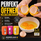 🍳 50 % Rabatt – 2-in-1 Eierknacker & Eigelb-Separator – hygienisch, einfach in der Handhabung & vielseitig für rohe und gekochte Eier 🥚