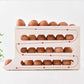 🍳 4‑szintű billenő tojástartó állvány – praktikus tároló tojásokhoz a konyhában