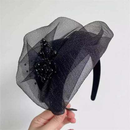 Vintage Organza Fejdísz Fejpánt
