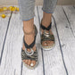 👡Női Divat Nyitott Sarokú Wedge Sandálok