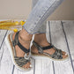 👡Női Divat Nyitott Sarokú Wedge Sandálok