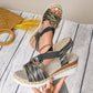 👡Női Divat Nyitott Sarokú Wedge Sandálok