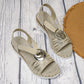 👡Női Divat Nyitott Sarokú Wedge Sandálok