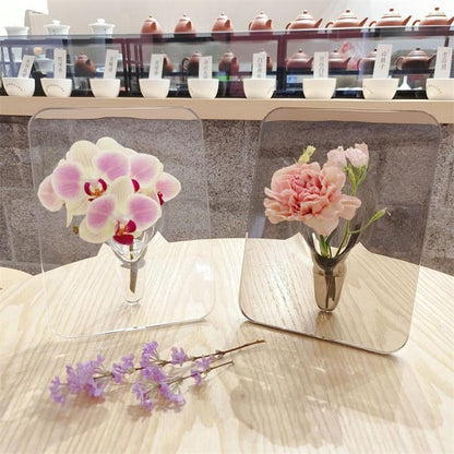 ✨ Skandináv Stílusú Képkeret-váza: Törhetetlen Akril és 3D-s Elegancia! 🌸
