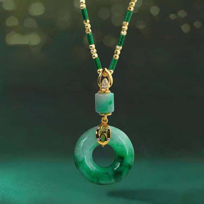 ✨Nyugodt ékszer jade medállal
