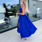 👗Nyári új💕Női spagettipántos magas hasított ruha | Állítható spagettipántok | Oldalsó combos osztás