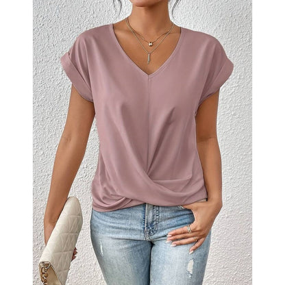 👚Elegáns V-nyakú póló✨
