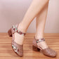 Női kényelmes Vintage Toe Wrap szandálok