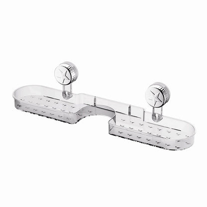 Multifunkcionális polc tapadókorongokkal a falra fúrás nélkül történő rögzítéshez