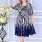 【M-4XL】💃Sima ruha zebramintával