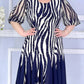 【M-4XL】💃Sima ruha zebramintával