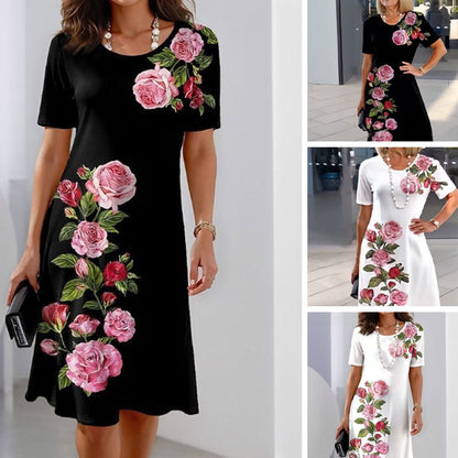 【S-3XL】🌹3D nyomtatott laza nyári ruha