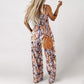 【S-2XL】🦋Női alkalmi nyomtatás ujjatlan overáll Jumpsuitok